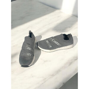 Women's Size 10 Juicy Couture Sneakers, Gray, Glittery Stretchy Slip-ons